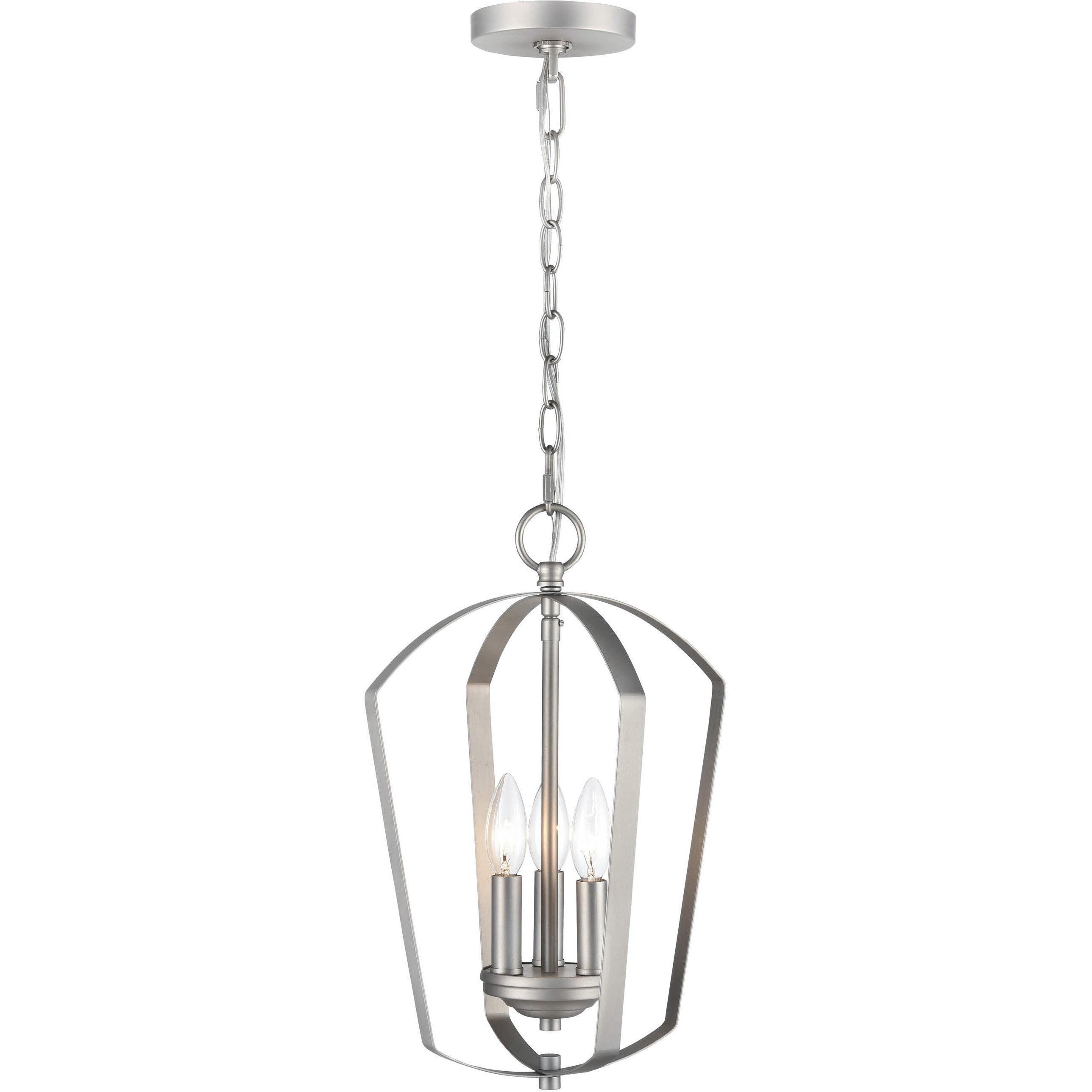 Ivey Lake 3 Light 11 inch Satin Nickel Pendant Ceiling Light